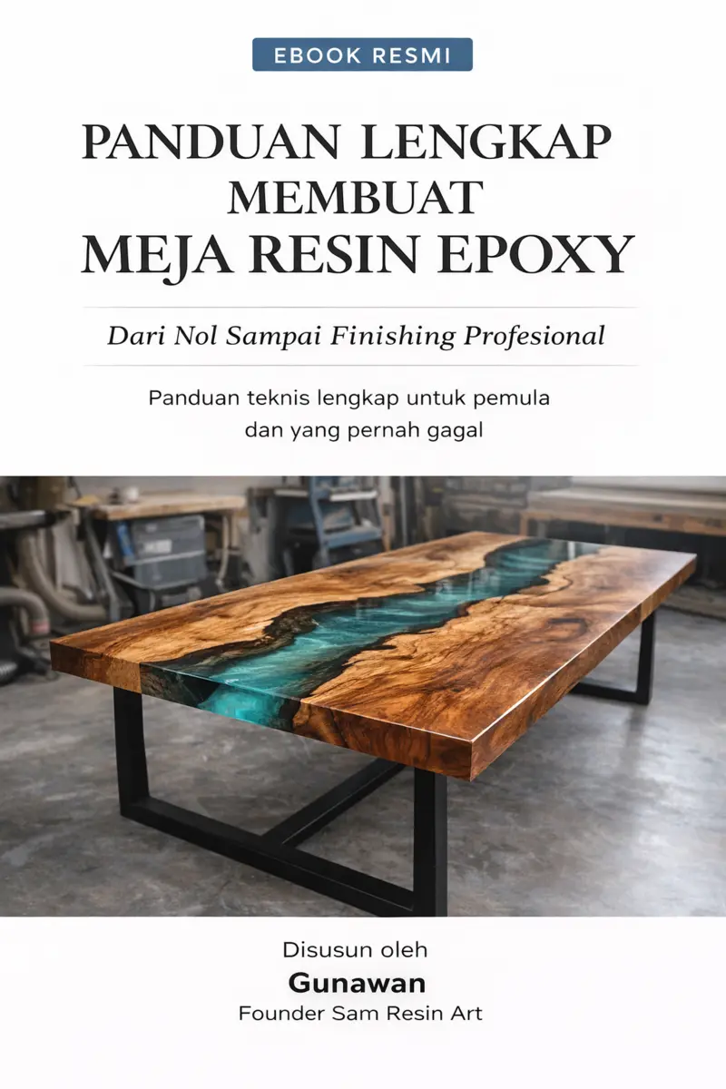 Sampul ebook Panduan Lengkap Membuat Meja Resin Epoxy karya Gunawan